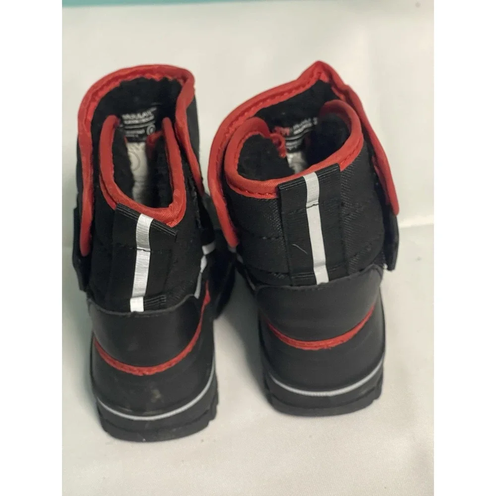 London Fog Collection Baby Toddler Size 6 Black Pull Winter Snow Boots‎ Bin4